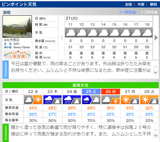 今週末