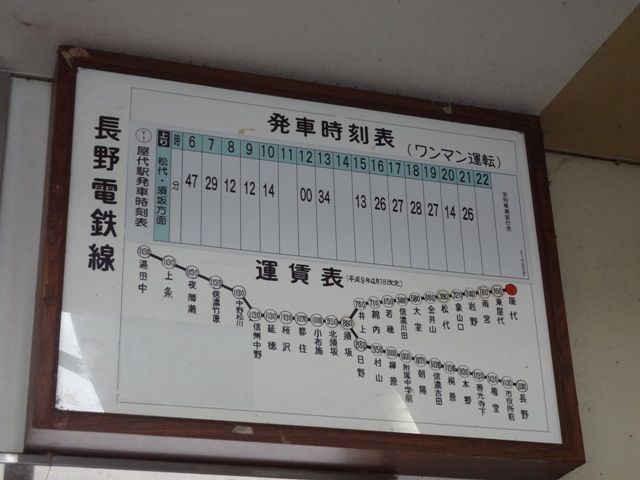 し なの 鉄道 時刻 表