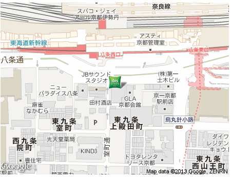 ibis 京都 地図