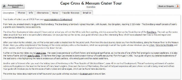 スワコプムンド Cape cross activities