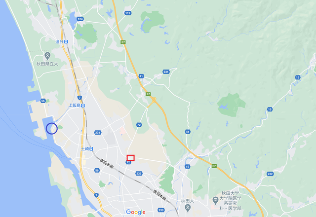 秋田市内