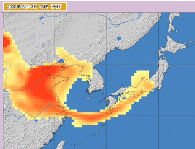 今日 黄砂