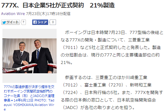 航空ネタ6 B777X