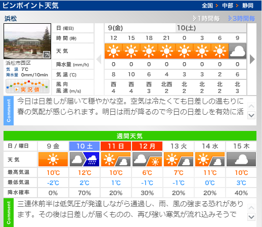 今週末