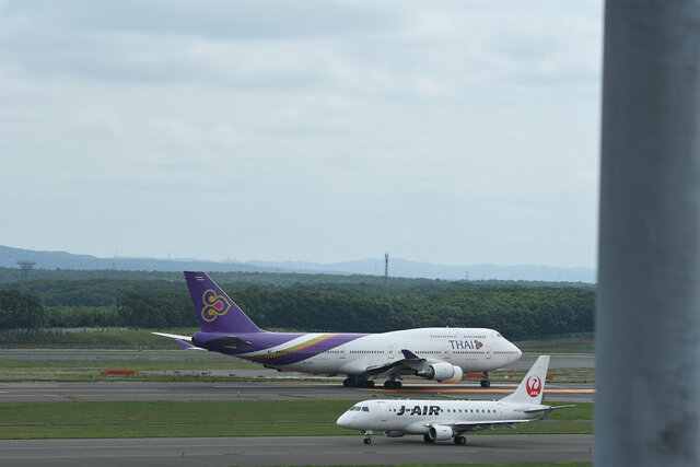 新千歳空港で撮影したb747 タイ国際航空 Turaco 旅と日常を綴る 新千歳空港で撮影したb747 タイ国際航空 Turaco 旅と日常を綴る