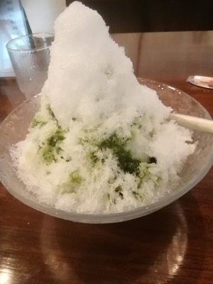 かき氷抹茶