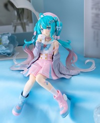初音ミク　ぬーどるストッパーフィギュアー恋するセーラー服 グレーver.ー