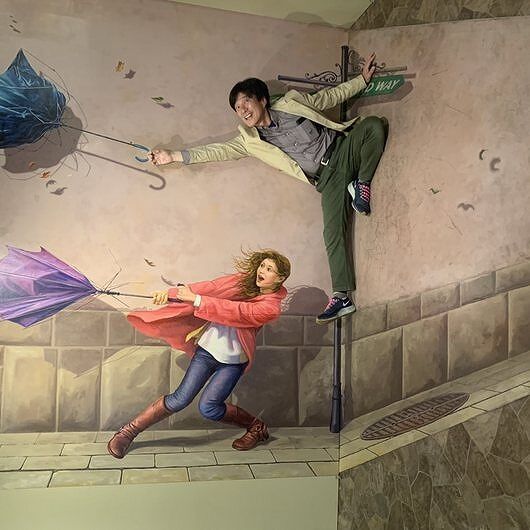 トリックアートで遊ぼう 名古屋で自然素材の注文住宅を建てる平成建設の社長のひとりごと