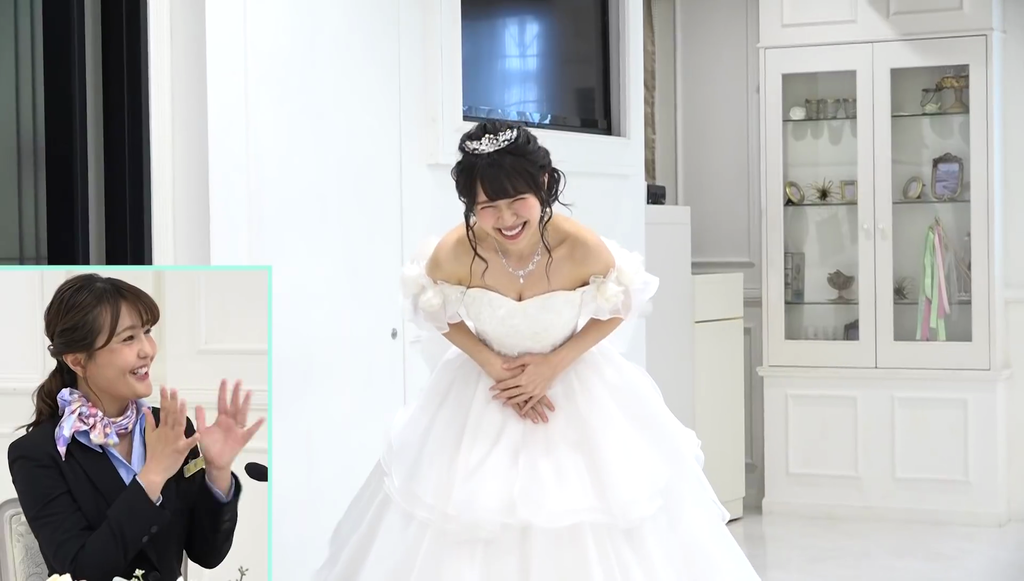 芝崎典子さんのウェディングドレス姿と谷間を見られた 結婚式はあいの中で 第59回キャプ画像と感想 Twitterアニメ実況民のブログ