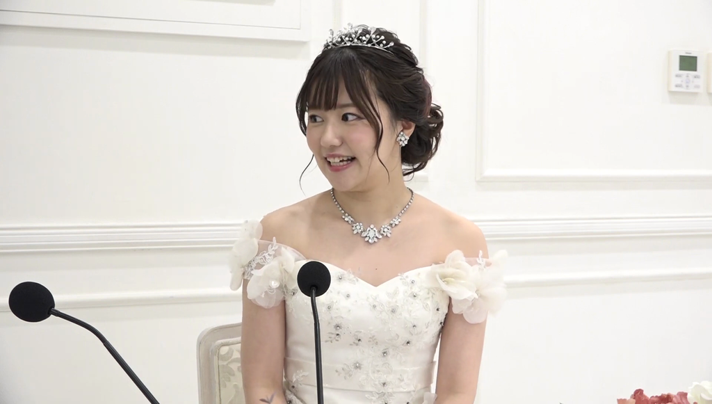 三澤紗千香さんのウェディングドレス姿が眩しかった 結婚式は あいのなか で 第17回 Twitterアニメ実況民のブログ