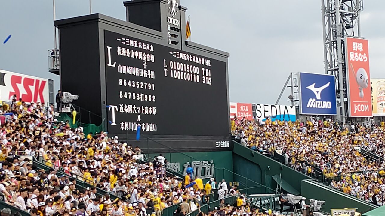 六甲おろし バックスクリーンの下で For All Baseball Supporters