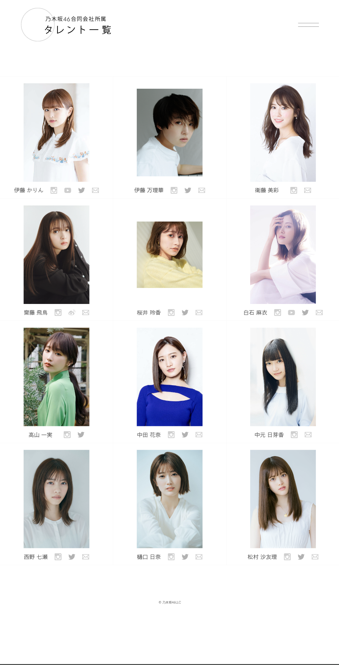 【乃木坂46】乃木坂合同会社所属タレント、とんでもない面子ｗｗｗｗｗｗｗｗｗｗｗｗ