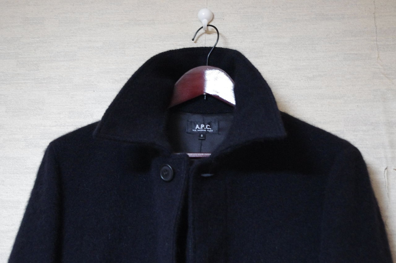 Apc アンゴラ混レトロコート 愛する服達を讃えよう