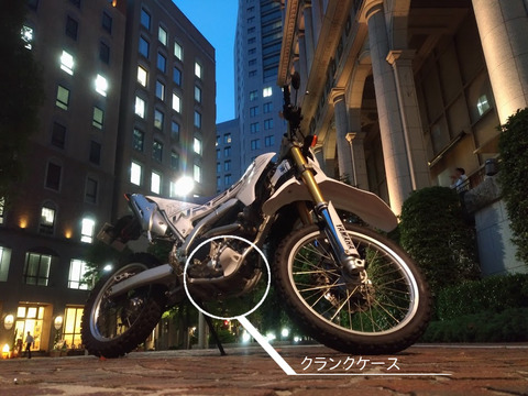 WR250R腹下部分の写真