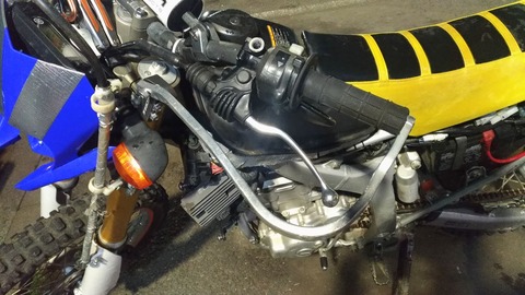 WR250Rハンドルの写真