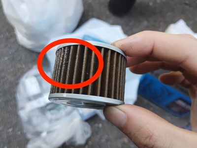 DトラXから出てきたフィルター