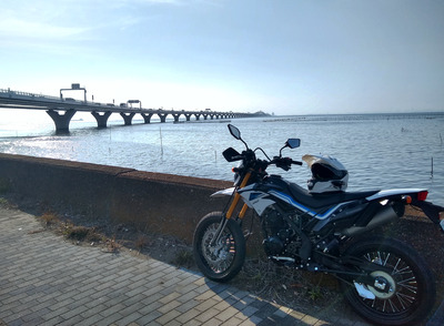 D tracker150と東京湾の写真2