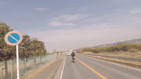 猿ヶ島周辺の道路走行写真