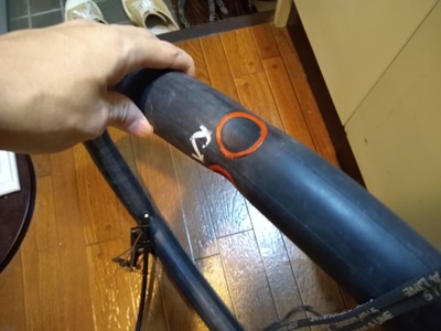 リム打ちパンク修理完了