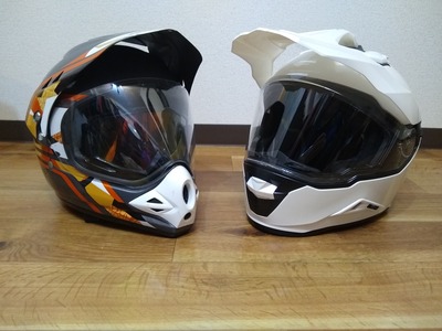 オフロードヘルメットの写真