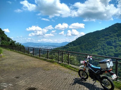 秩父浦山ダムとD-Tracker150