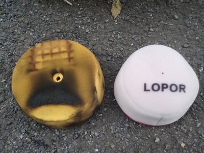 エアフィルター新旧写真