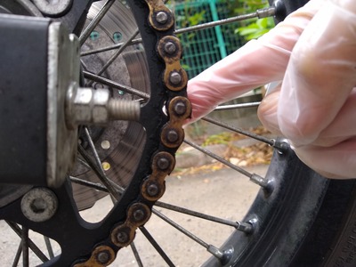 【チェーン交換】加減速の切替タイミングでバチャバチャ音を立てる程伸びてしまったチェーンを交換٩( 'ω' )و