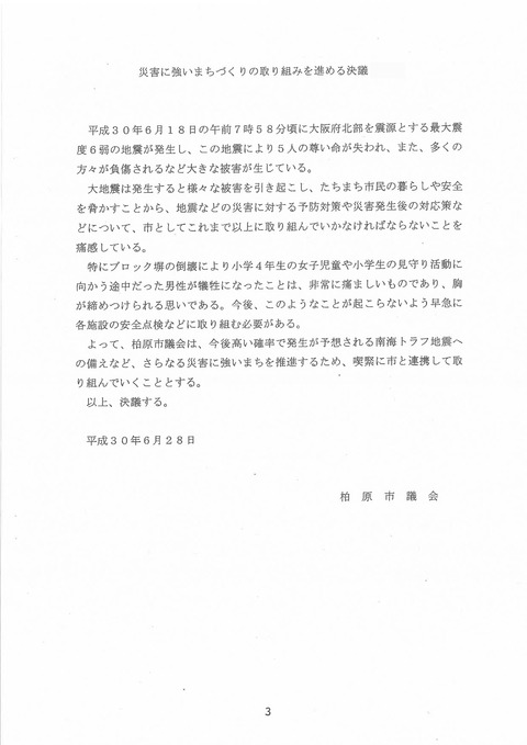 決議