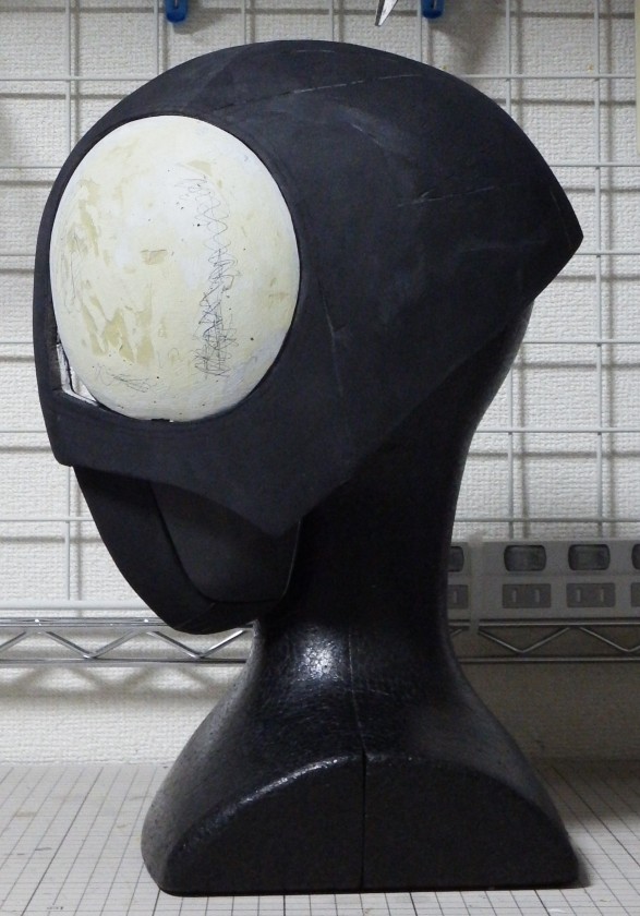 フルスクラッチ「仮面ライダーBLACK RX 1/1マスク」制作記2