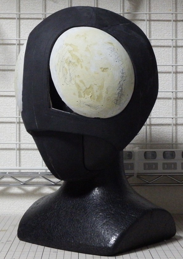 フルスクラッチ「仮面ライダーBLACK RX 1/1マスク」制作記2 : 空想玩具