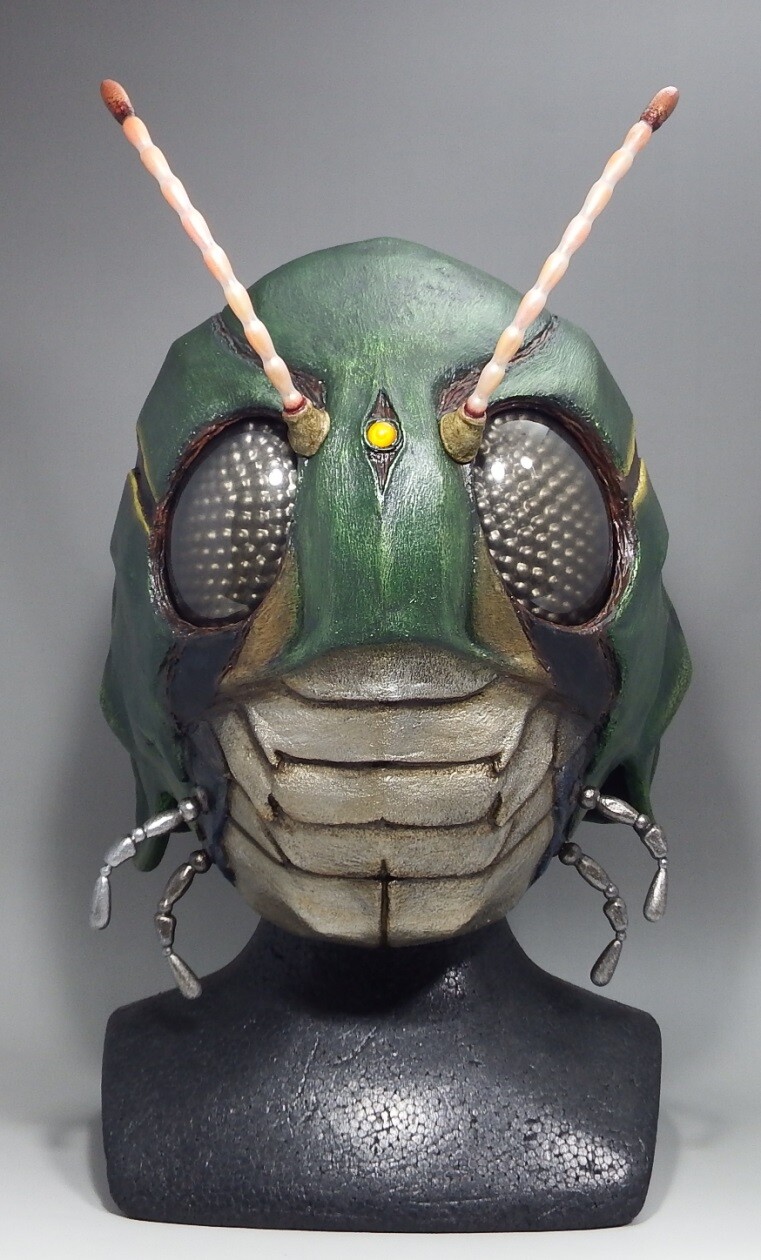 フルスクラッチ「飛蝗怪人 1/1マスク」 : 空想玩具シリーズ
