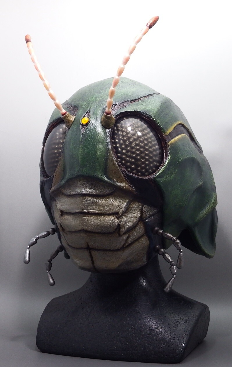 フルスクラッチ「飛蝗怪人 1/1マスク」 : 空想玩具シリーズ