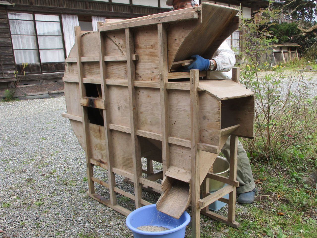 今年も活躍しました「唐箕」「箕」 : 大小迫 つむぎの家