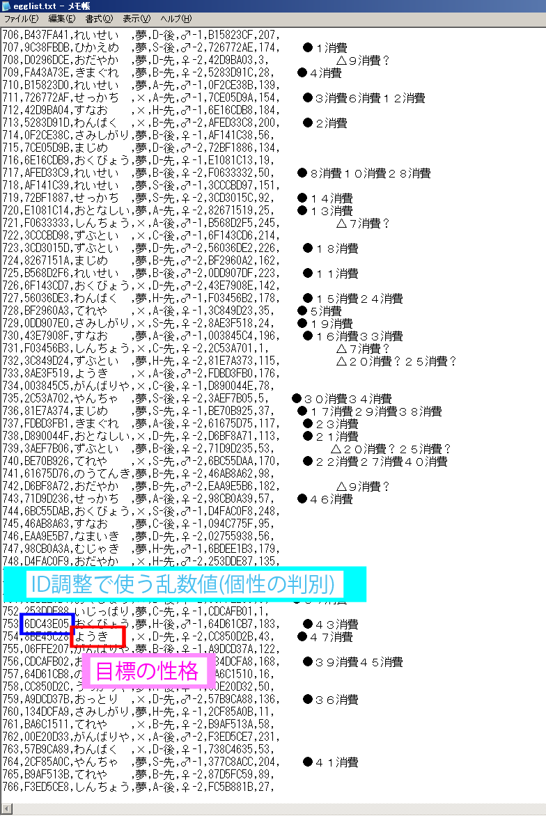 乱数調整 徘徊乱数 色違い Bw 雪の舞う夜に