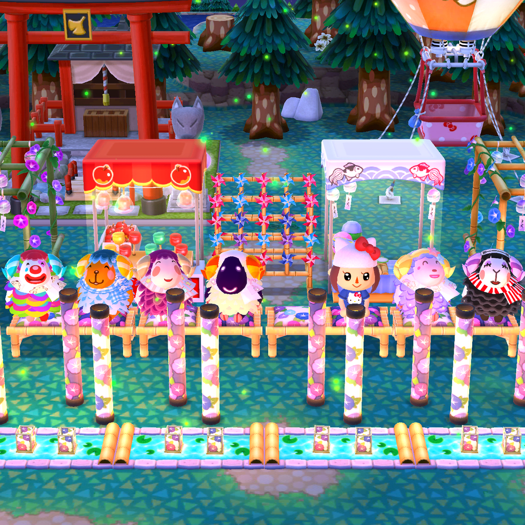 ポケ森動物達入れ替え 薔薇とロマンス