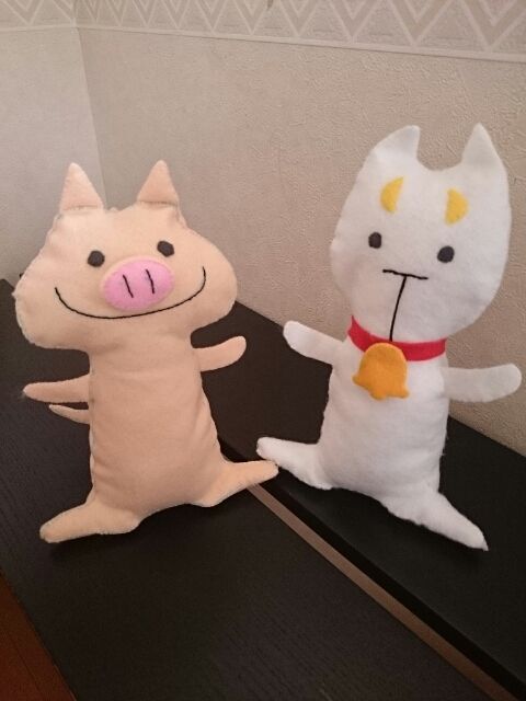ブタさん ヤギさん ぬいぐるみの型紙これでいこう Yukiのポジポジ島 ブタさん ヤギさん ぬいぐるみの型紙これでいこう Yukiのポジポジ島