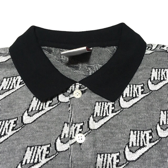 supreme  nike ナイキ ポロシャツ 黒 ブラック S