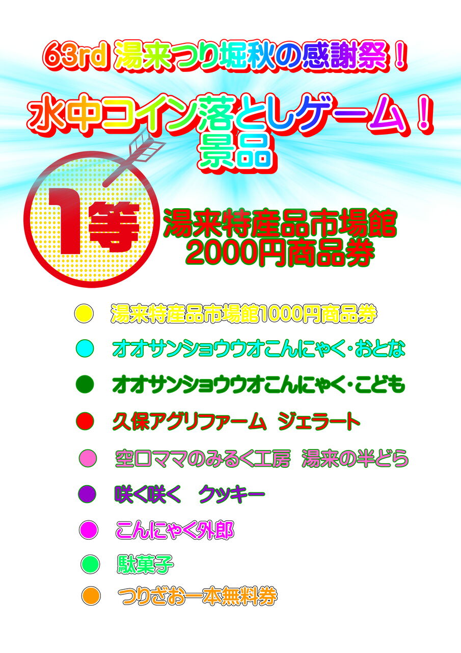 ムズくて楽しい「水中コイン落としゲーム！」やってますよ！！ : つりのあとも、楽しい！ 湯来つり堀。