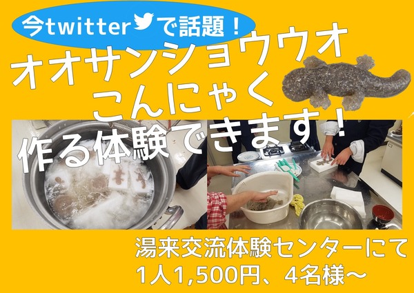 オオサンショウウオ作り体験