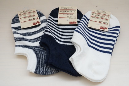 MUJI 足なり直角スニーカーソックス1