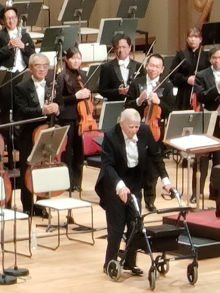 98歳のヘルベルト・ブロムシュテットさん、NHK交響楽団の第2046回定期