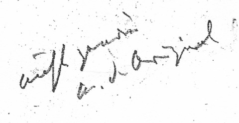 Eintragung von Brahms. (Teil)