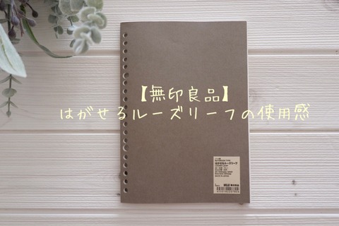 【無印良品】はがせるルーズリーフの使用感＆楽天Brand Dayでお得に買ったモノ