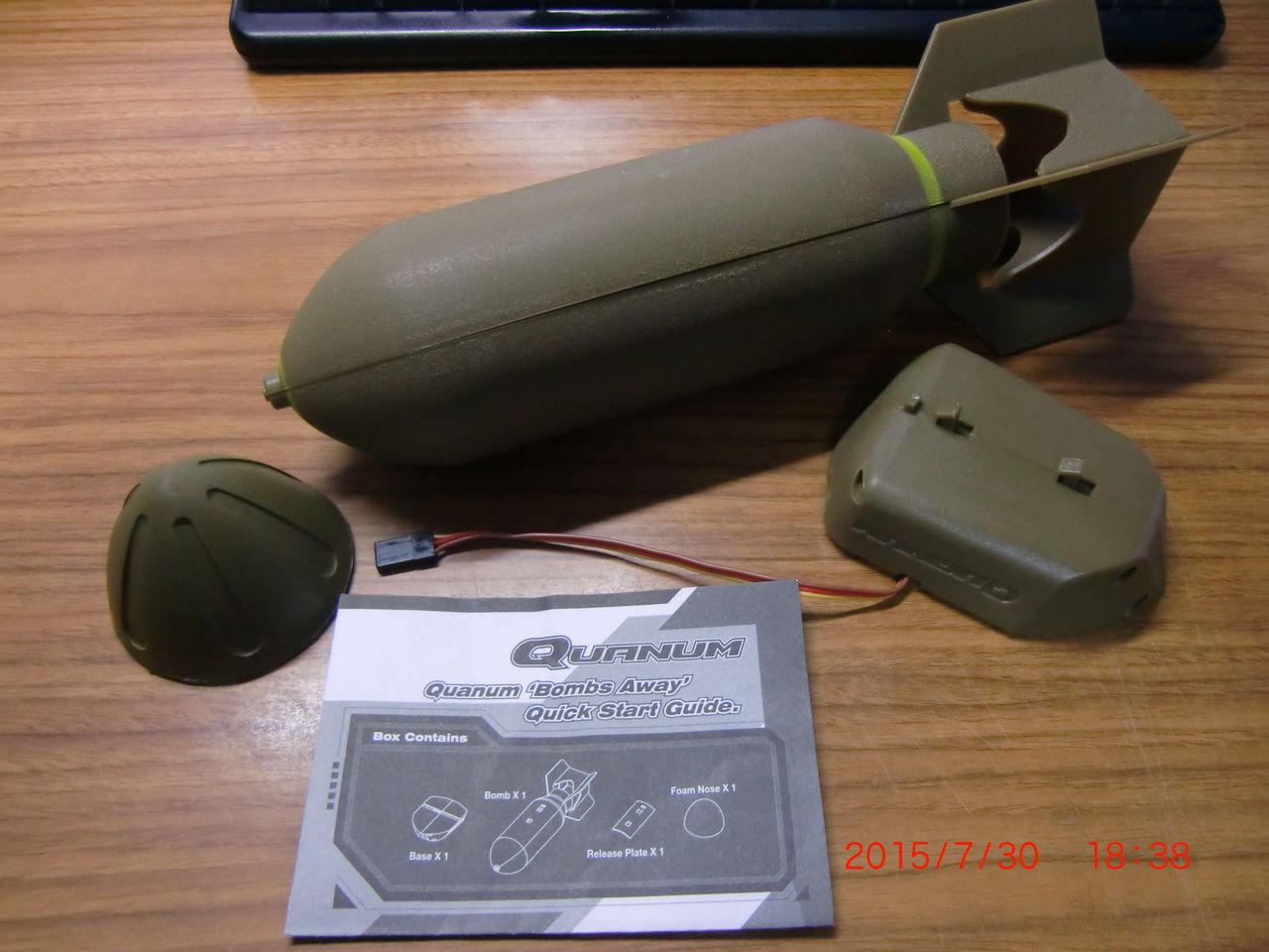 爆弾投下ユニット ラジコン飛行機搭載用電動マシンガンシステム なんとなくラジコン飛行機