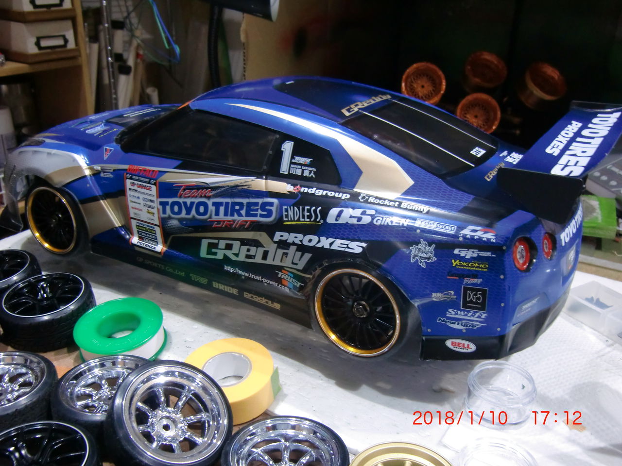 GReddy R35 ボディ完成 : なんとなくラジコン飛行機