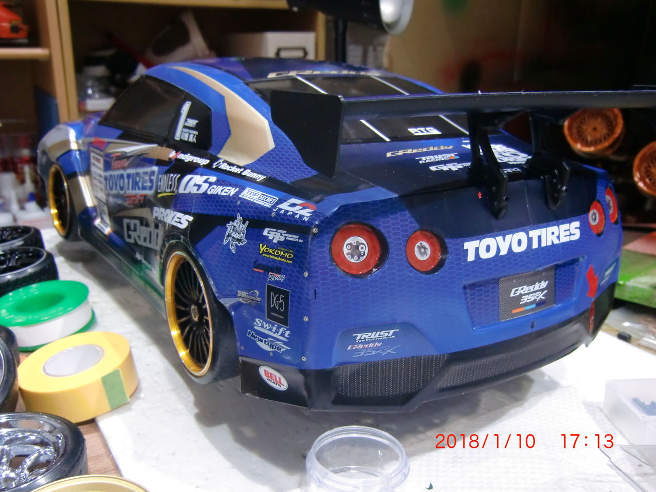 送料無料 yokomo ラジコンボディ GTR greddy R35 ラジコン 日産