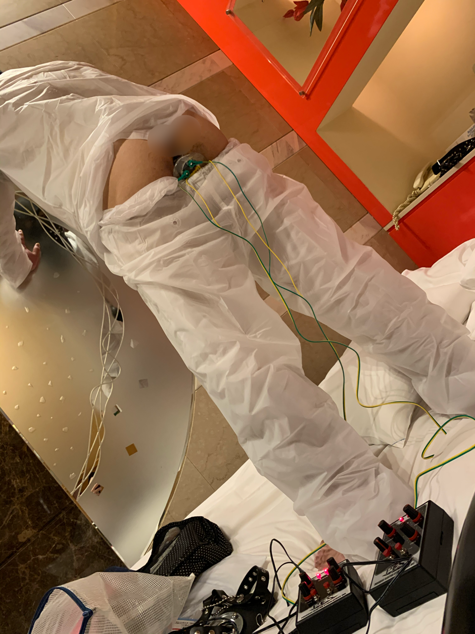 合羽　緊縛 