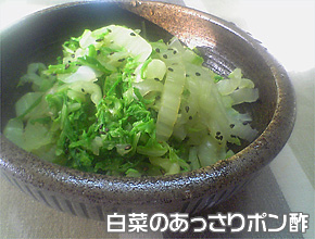 白菜のあっさりポン酢