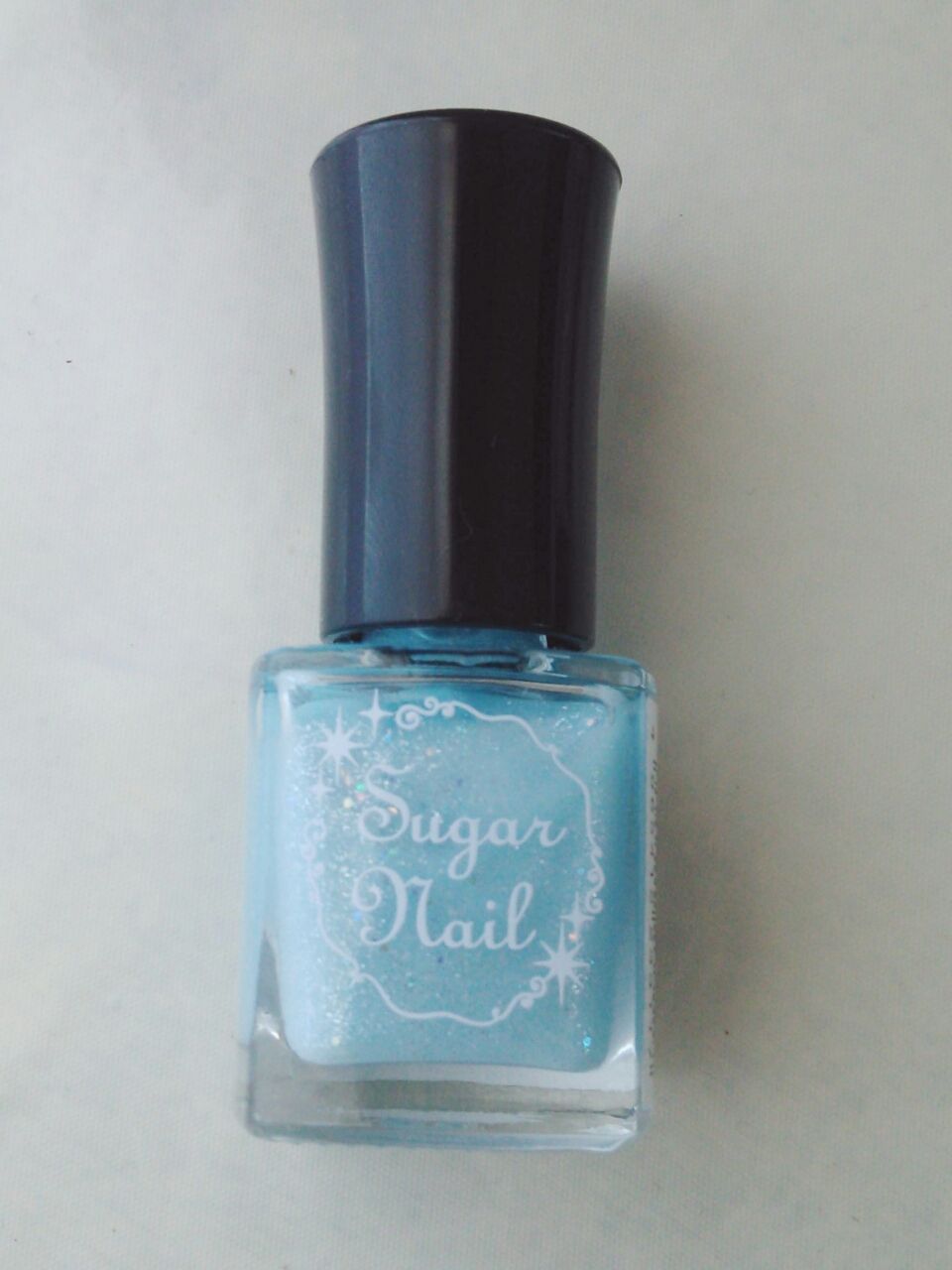 All100均 シュガーネイルのソーダ色で爽やかマリンネイル 100均 オフィスネイル