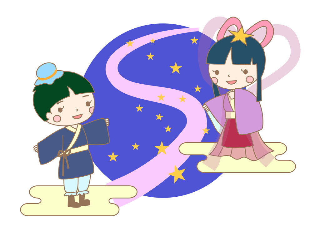七夕イラスト2 ユックリッピ 絵本の木 ビオトープ 七夕イラスト2 ユックリッピ 絵本の木 ビオトープ